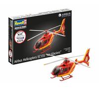 Revell 74986 - Kit de iniciación Airbus Helicopters EC135 Air-Glaciers escala 1:72, kit de modelo de plástico con colores de pintura básicos, pegamento de modelo y pincel