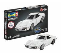 Revell 77684 Kit de iniciación Corvette C3 escala 1:32, kit de modelo de plástico con colores de pintura básicos, pegamento modelo y pincel