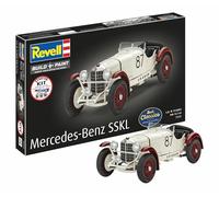 Revell 77737 Kit de inicio Mercedes-Benz SSKL escala 1:32, kit de modelo de plástico con colores de pintura básicos, pegamento para modelo y pincel