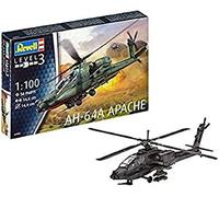 Revell-AH-64A Apache Maqueta Helicóptero, 10+ Años, Multicolor, 14,6 cm de Largo (RG4985)