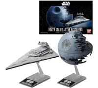 Revell Bandai 01207 Wars Bandai Death II + Imperial Star De Disney - Maqueta de avión Original para Expertos (sin Pintar)