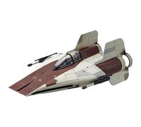 Revell Bandai Original 01210 Star Wars A-Wing Starfighter Escala 1:72 sin Construir/precolor/Clip-Together (sin Pegamento) Kit de Modelo de plástico con Base de visualización