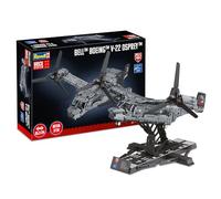 Revell Brick System 00961 Bell Boeing V-22 Osprey - Kit de Modelo de ladrillo - Escala 1:25 sin Construir, 85,3 cm de Ancho, 3,730 Piezas, Incluye Soporte de exhibición y calcomanías para decoración