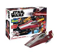 Revell Build & Play 06770 Resistance A-wing Fighter, 1:44 Star Wars Modellbausatz für Einsteiger zum Stecken und Spielen, Mehrfarbig
