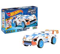 Revell- Coche de Juguete Mach Speeder 1:32 con Salto Hot Wheels Maker Kitz: Montar y Conducir, con Motor de tracción (Pull Back), Color Blanco/Naranja (50310)