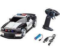 Revell Control 24665 RC Scale US Police Ford Mustang - Mando a Distancia con GHz, batería de Iones de Litio Intercambiable, iluminación LED, luz Azul, Sirena, Coche teledirigido de 33 cm, Color Negro