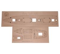 Revell Cutty Sark - Cubierta de madera de haya realista para modelo 1:96