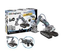 Revell Engineers 21305 - Excavadora hidráulica 3 en 1, Kit científico I 177 Piezas I Alimentado por Agua I 23,5 cm de Longitud