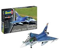 Revell-Eurofighter Luftwaffe 2020 Quadriga Kit de Modelo, Color sin barnizar, 1:72 (03843)