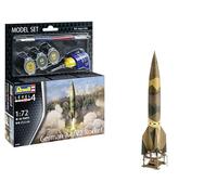 Revell Juego de construcción German A4/V2 Rocket | pionero de la aviación espacial con fluido | fiel a escala con plataforma de arranque | accesorios incluidos pegamento y pincel