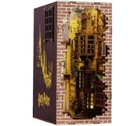 Revell Kit de rincón de libros de Harry Potter, Diagon Alley, kit de bricolaje en miniatura de 9 pulgadas, rompecabezas de madera 3D con luz LED, estantería de decoración, regalo para adultos, mujeres