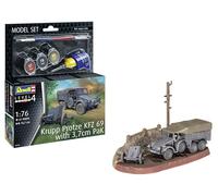 Revell Krupp Protze KFZ 69 - Kit de construcción de vehículo todoterreno ligero con tracción en las 4 ruedas, fiel a escala con placa de diorama, accesorios con pegamento y pincel