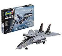 Revell Maqueta de avión 1: 72 - Grumman F de 14d Super Tomcat en escala 1: 72, nivel 3, réplica exacta con muchos detalles, 03960