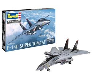 Revell Maqueta de avión 1: 72 - Grumman F de 14d Super Tomcat en escala 1: 72, nivel 3, réplica exacta con muchos detalles, 03960