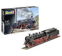 Revell Maqueta de locomotora de tren rápido BR 18 505 - Escala 1:87 - Locomotora de vapor histórica - Modelo detallado con Tender - Chasis preciso y engranajes de empuje - Perfecto para pista y