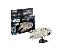 Revell - Maqueta de Star Wars Millennium Falcon, Escala 1: 241, Kit Modelo réplica exacta con Muchos Detalles, Model Juego con Base Accesorios, fácil Pegar y para pintarlas (63600)