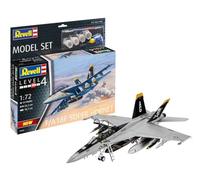 Revell Maqueta F/A-18F Super Hornet 1:72 Kit plástico - Set con accesorios básicos
