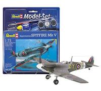 JUEGO MODELO DE AVIÓN SPITFIRE MK V REVELL 64164 MAQUETA CON ACCESORIOS BÁSIC...