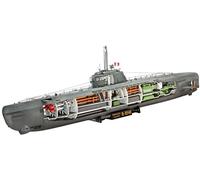 Revell Maqueta submarino alemán Type XXI con interior, Kit modello escala 1:144 (5078) (05078)