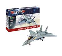 Revell Maverick's F-14A Tomcat Top Gun | Auténtica maqueta de Aviador | con alas giratorias móviles y Figura de piloto | Impresionante Coleccionable a Escala 1:48 | 97 Piezas