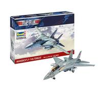 Revell Maverick's F-14A Tomcat Top Gun | Auténtica maqueta de Aviador | con alas giratorias móviles y Figura de piloto | Impresionante Coleccionable a Escala 1:48 | 97 Piezas