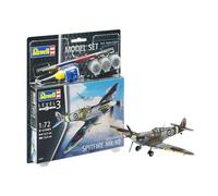 Revell - Model Set Supermarine Spitfire M, en Kit modelo con Base Accesorios, fácil Pegar y para pintarlas, escala 1: 72 (63897)