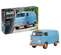 Revell Modelismo I Juego de modelismo VW T1 Panel Van (Gulf Decoration) I Escala 1:24 I 125 piezas I A partir de 13 años I Volkswagen I Clásico I Auto Modelo I Juego de manualidades