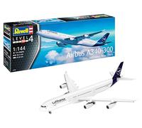 Revell Modellbau I A340-300 Lufthansa New Livery I Bausatz I Bausatz I Escala 1:144 I 112 piezas I Bastelset a partir de 12 años I detallado modelo de avión con auténtica lacada