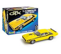 Revell Monogram 14588 - '71 Plymouth Satellite GTX Street Machine escala 1:24 - Kit de modelo de plástico sin construir/sin pintar