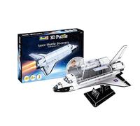 Revell Puzzle 3D I Space Shuttle Discovery I Para entusiastas del espacio, 126 piezas para niños, adultos, niños y niñas a partir de 8 años, incluye soporte, diversión de construcción e idea de