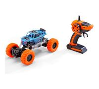 Revell- RC Car Crawler Destroyer XS, GHz-Fernsteuerung, Frontbeleuchtung, 1:18, 23,5 cm Coche teledirigido, Color Azul (24594)