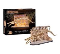 Revell Rompecabezas 3D de Madera Tiny Adventures - Museo Natural Ballena Azul con LED - REV4009803006208