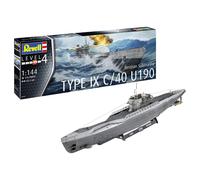 Revell RV05167 Kit 1:144 - Submarino Alemn Tipo IX C/40 (U190) Sin Pintar