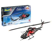 Revell Set de regalo 05640 AH-1F Cobra: Flying Bulls 25º aniversario, escala 1:48, kit de modelo de plástico sin construir con accesorios