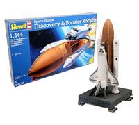 Revell – Kit de modelo Transbordador Espacial Discovery + Booster Escala 1:144 Multicolor (04736)