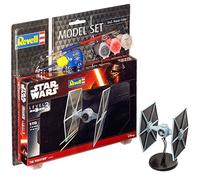 Revell Star Wars Set Tie Fighter en Kit Modelo con Base Accesorios, fácil Pegar y para pintarlas, Escala 1:110 (63605), Multicolor, 9,2 cm de Largo