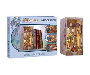 Revell Tiny Adventures Tiny Adventures - Bridgerton Into The Light Book Nook - con iluminación LED, Miniatura 3D DIY artesanía de Madera