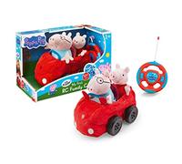 Revellino 23203 - Coche teledirigido de Peluche con Peppa Wutz y Pappa Pig (40 MHz, para niños a Partir de 2 años), Color Rojo