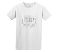 Reverend Horton Heat Pinstripe T-Shirt Graphic tee Printed Top Mens White Shirt L