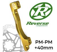 Reverse Adaptador Postmount de Freno de Disco PM-PM Ø200mm +40mm Oro