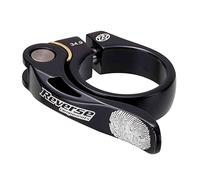 Abrazadera de Silla Reverse Long Life Ø34,9mm Negra con Placa de Latón Reverse