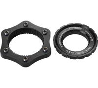 REVERSE Components Adaptador de Center Lock 6 Agujeros negro