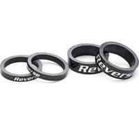 REVERSE Components Kit de Espaciadores de Carbono 1 1/8" negro