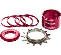 REVERSE Components Kit de una sola velocidad HG 13T rojo