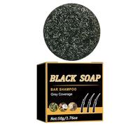 Reverse Gray Hair Soap, 50g Gray Coverage Soaps for Men and Women, 2.48x2.48x1.1 Inches Volume Boost, Darkening Grooming Bar, Sensitive Scalp Care, Restores Natural Hairs Color, Look