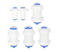 Reverse Osmosis System Straight Bulkhead Coupling - Equal 1/4 Inch 3/8 Inch OD Hose Connection For RO Water Plastic Quick Connector(1l2-1l2)