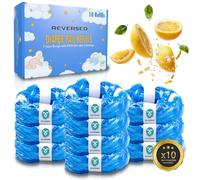 REVERSED® 10 Recambios para Papelera de Pañales, Tommee Tipee Recambios - EVOH 7 Capas HDPE - Perfume de Limón - Compatible Tommee Tippee Sangenic, Twist & Click y Angelcare