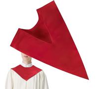 Reversible Graduation Stole, V Neck Ceremony Sash, 24.02x16.93inch Solid Color Collar with Smooth Fabric Finish, Lightweight Formal Wear Design, Classic Style Academic Accessory for Award Events