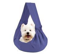 Reversible Pet Sling Carrier - Shoulder Strap Pet Purse with Pocket, Small Dog and Cat Carrying Bag, Comfortable Chest Carrier for Pets, Portable Hands-Free Bag for Travel, Walks, or Shopping
