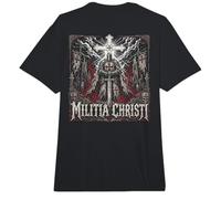Reverso DE Fear No Evil Archangel Christian Warrior Comfort Colors Adult Heavyweight T-Shirt